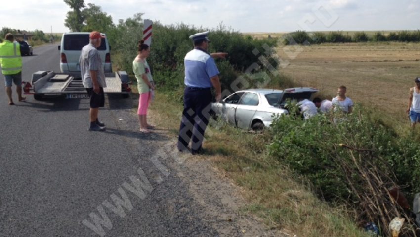 (FOTO) Un şofer bulgar s-a crezut pe autostradă