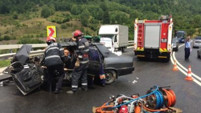 Accident rutier cu patru răniţi, pe DN 66