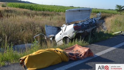 [FOTO] Accident mortal pe o şosea din vestul ţării