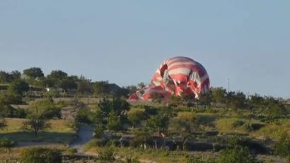 S-au prăbuşit cu balonul!