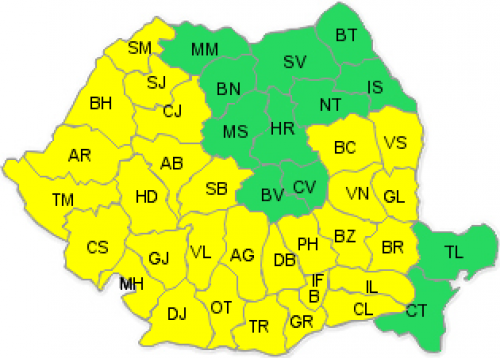 Meteorologii au emis un nou cod galben de caniculă