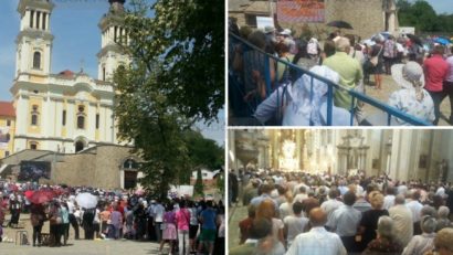 Cardinalul Joachim Meisner, trimisul Papei, la Mânăstirea Radna