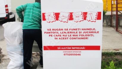 Containere pentru donaţii de haine