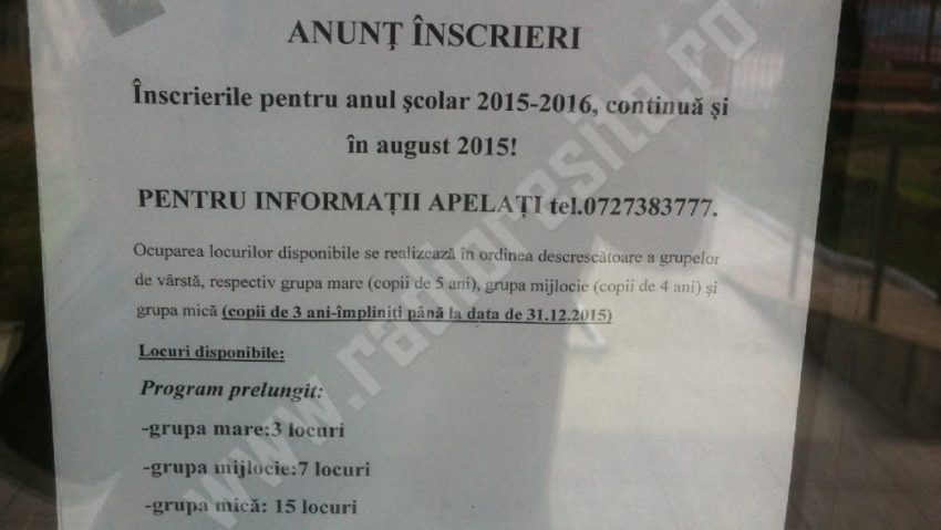 Înscrierile continuă la grădinițele din Caraș-Severin. Vezi aici ce acte sunt necesare.