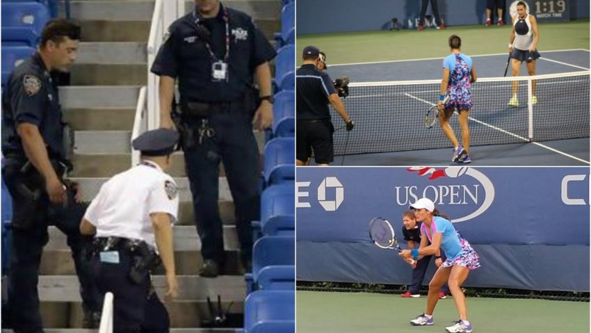 [VIDEO] O dronă a căzut pe teren, la meciul dintre Niculescu şi Pennetta, din turul doi la US Open