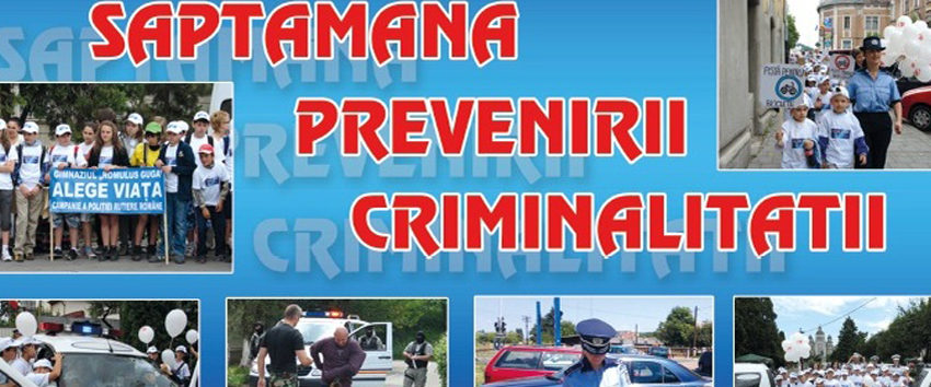 Poliţia e cu noi! „Săptămâna prevenirii criminalităţii”, în judeţul Caraş-Severin