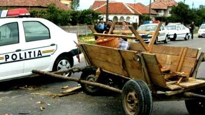 Accident grav la Brebu, provocat de un cal speriat