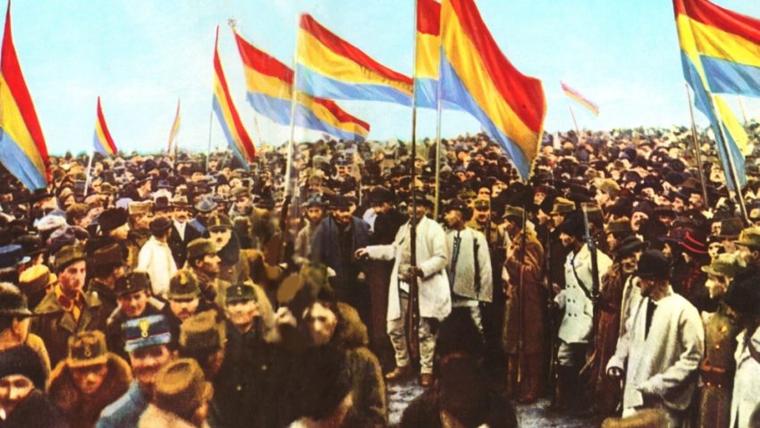 Intrarea Armatei Române în Alba Iulia după momentul 1 Decembrie 1918