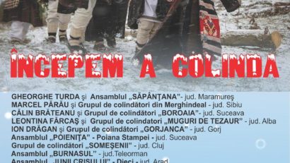 Începem a colinda – Colinde tradiţionale din Maramureş, Bucovina, Transilvania şi Muntenia, la Sala Radio!