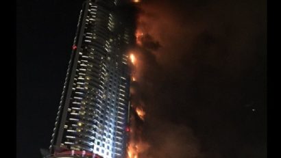 Un incendiu a izbucnit la un hotel de lux din Dubai, în ajunul Anului Nou