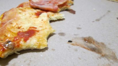 Pizza cu excremente de şoareci şi miros de urină!