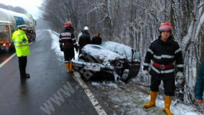 [FOTO] Accident pe DN58, lângă Soceni