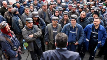 Minerii din Valea Jiului protestează