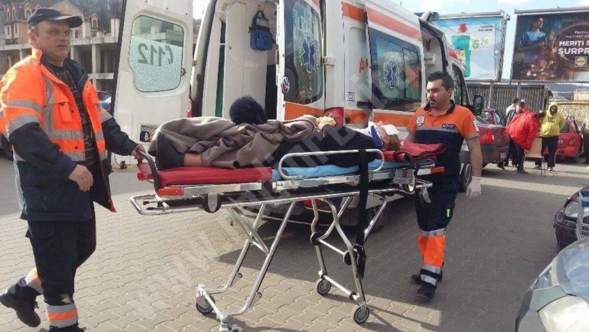 [FOTO] Săptămâna a început cu accidente în Reşiţa. Victime au fost două persoane în vârstă