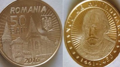 Bucurie pentru numismaţi! Castelul Corvinilor apare pe două monede naționale, dintre care una din aur