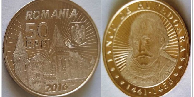 Bucurie pentru numismaţi! Castelul Corvinilor apare pe două monede naționale, dintre care una din aur