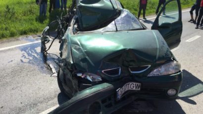 Grav accident de circulaţie pe o şosea din vestul ţării