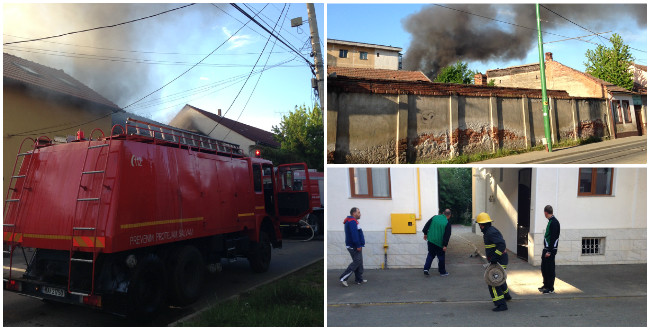 Incendiu de amploare în zona ultracentrală a municipiului Arad