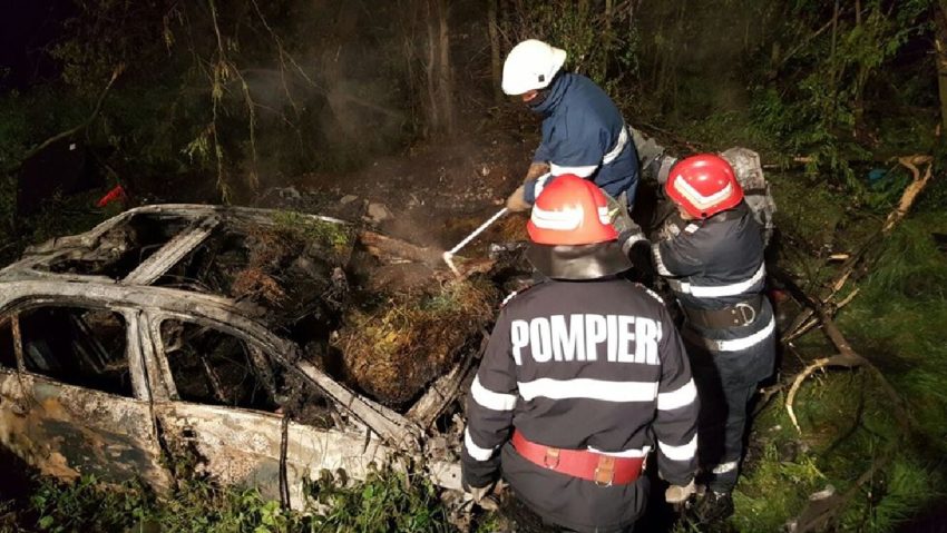 [FOTO] A murit carbonizat pe centura Timişoarei