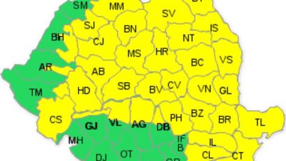 Alertă METEO: Vreme extremă în mare parte din ţară, cu ploi, vânt şi grindină