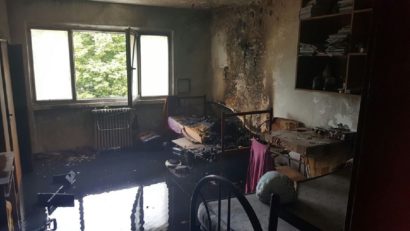 Zeci de persoane au fost evacuate noaptea trecută dintr-un bloc din cauza unui bolnav psihic