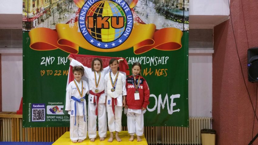 Cărășenii, pe podium la Campionatul European de Karate IKU