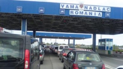 Trafic aglomerat la punctul de trecere a frontierei Nădlac 2