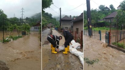 Peste 250 de oameni din localitatea Peștișu Mare, evacuați de pompieri din calea apelor