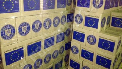 [FOTO-AUDIO] Vremurile cozilor au apus: Fără înghesuială la distribuirea alimentelor de la UE