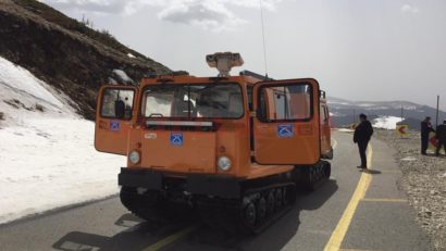 Transalpina, deszăpezită aproape integral