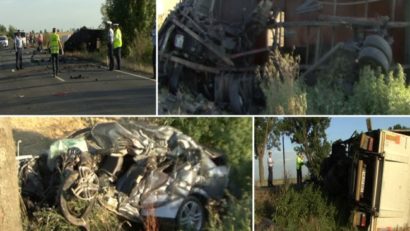 Accident mortal pe o şosea din vestul ţării. Neatenţia la volan a curmat două vieţi