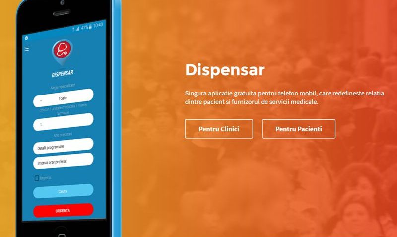 Aplicaţia „DISPENSAR”: Programări la medic direct de pe Smartphone!