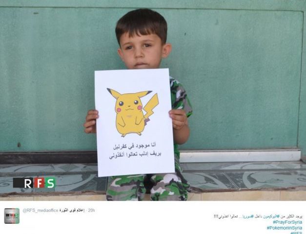 [FOTO] Cum arată Pokemon Go în Siria: copiii care speră ca lumea să îi salveze