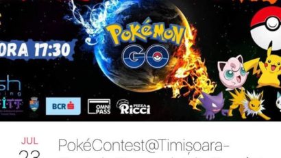 Prima vânătoare de Pokemoni la Timişoara!