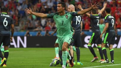 Portugalia – Ţara Galilor 2-0. Ronaldo şi Nani au calificat echipa lusitană în finala Euro 2016