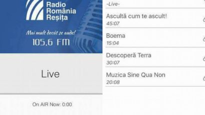 Disponibil şi pe iOS. Radio România Reşiţa poate fi ascultat oriunde şi oricând!