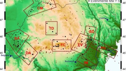 INFP a publicat harta zonelor seismogene cu risc ridicat. Vezi cât de vulnerabil este Banatul