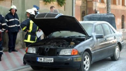 Accident „cu cântec” într-o comună din Banat