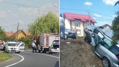 Accident între Timişoara şi Lugoj: 4 oameni, între care şi un copil, au ajuns la spital