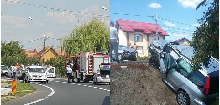 Accident între Timişoara şi Lugoj: 4 oameni, între care şi un copil, au ajuns la spital