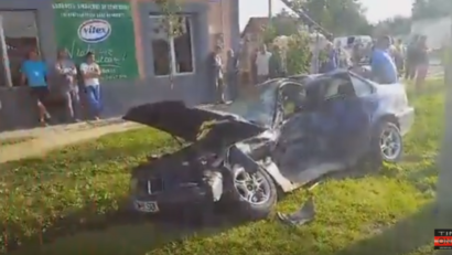 [VIDEO] Şase răniţi într-un accident de circulaţie produs în Banat