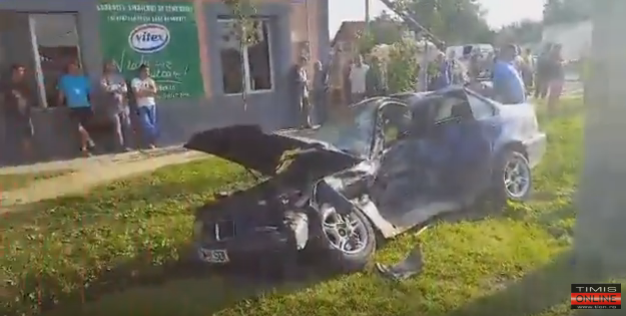 [VIDEO] Şase răniţi într-un accident de circulaţie produs în Banat