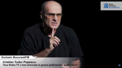 Cristian Tudor Popescu: Taxa Radio-TV a fost eliminată în goana politicienilor după voturi!