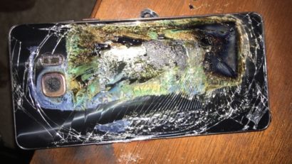 Două Samsung Galaxy Note 7 înlocuite au explodat