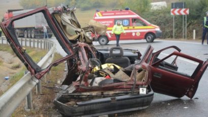 [VIDEO] Accident teribil pe DN 19: Două persoane au murit, iar alte două sunt grav rănite