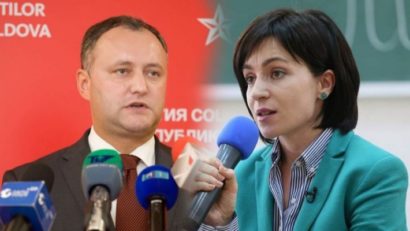 Lupta din Republica Moldova merge în turul II: Igor Dodon vs. Maia Sandu