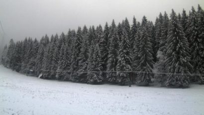 Ninge în România! Stratul de zăpadă are deja 15 centimetri