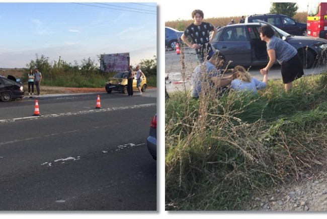 Accident grav de circulație, duminică seara, la ieșire din Timișoara spre Șag