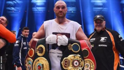 Tyson Fury renunță la titlurile de campion mondial WBO și WBA la categoria grea