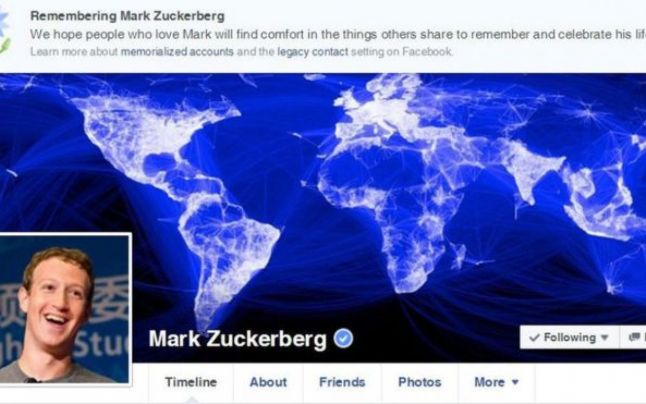 Facebook a anunţat că mai mulţi utilizatori sunt morţi. O eroare care l-a „omorât“ şi pe Mark Zuckerberg